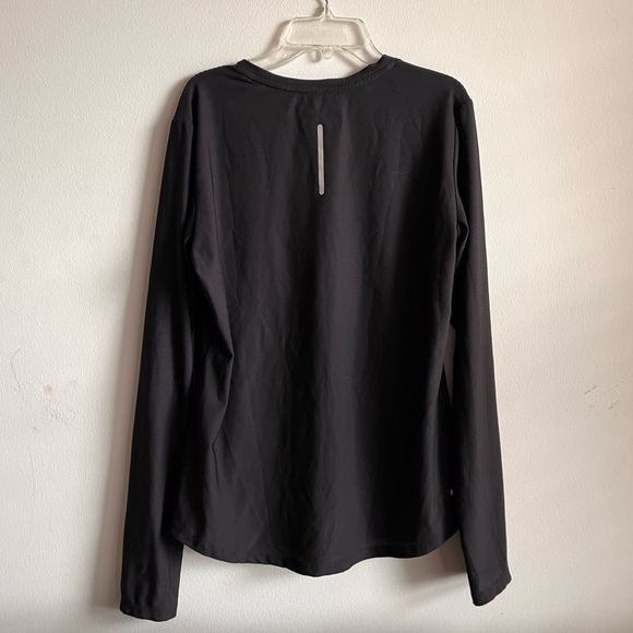 Reebok athletic black womens mesh layering long sleeve tshirt - Picture 3 of 9